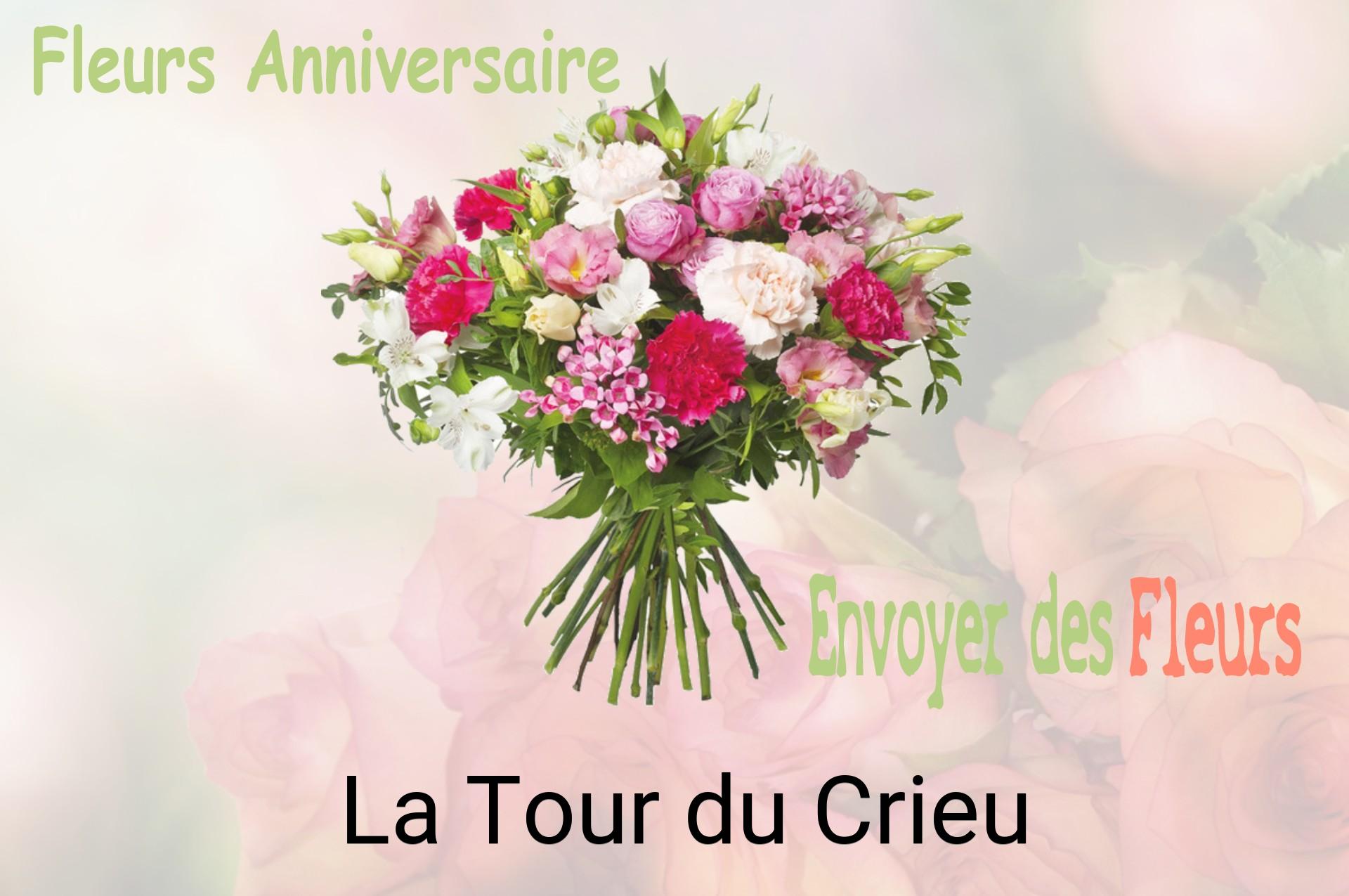 Bouquet de fleurs d’anniversaire livré à La Tour-du-Crieu